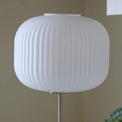 Markslöjd Sober Bordslampa 1 l, Vit/Satin Nickel