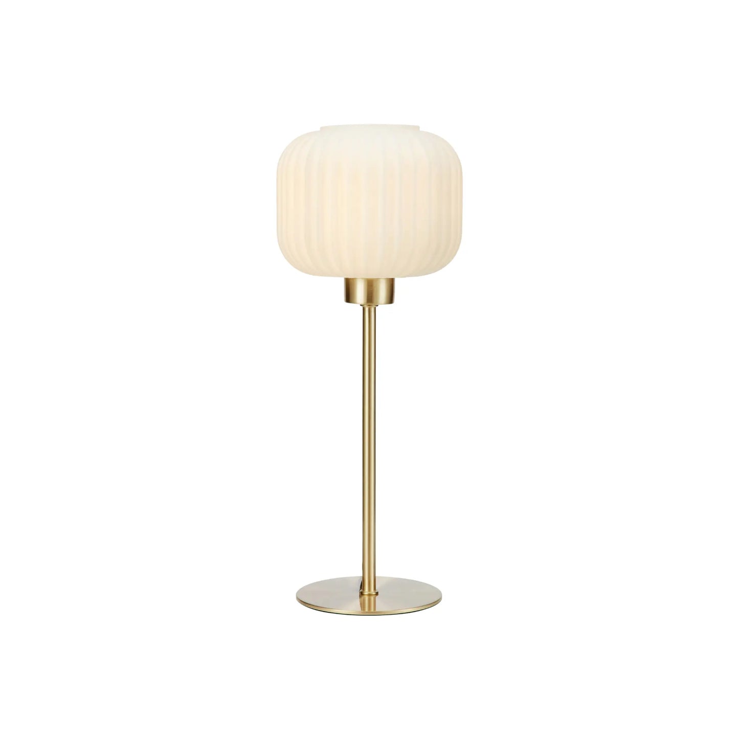 Markslöjd Sober Bordslampa Liten 1 l Borstad, Mässing/Vit
