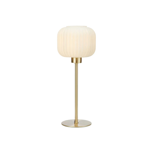 Markslöjd Sober Bordslampa Liten 1 l Borstad, Mässing/Vit