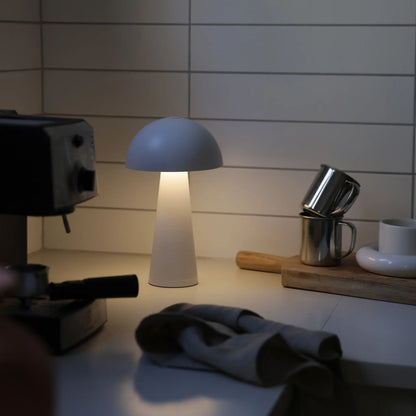 Markslöjd Fungi Uppladdningsbar Bordlampa Matt Vit B/O