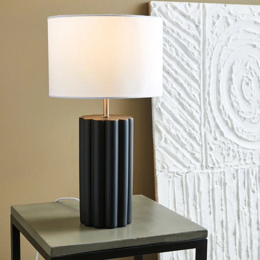 Markslöjd Column Bordslampa, Svart/Vit