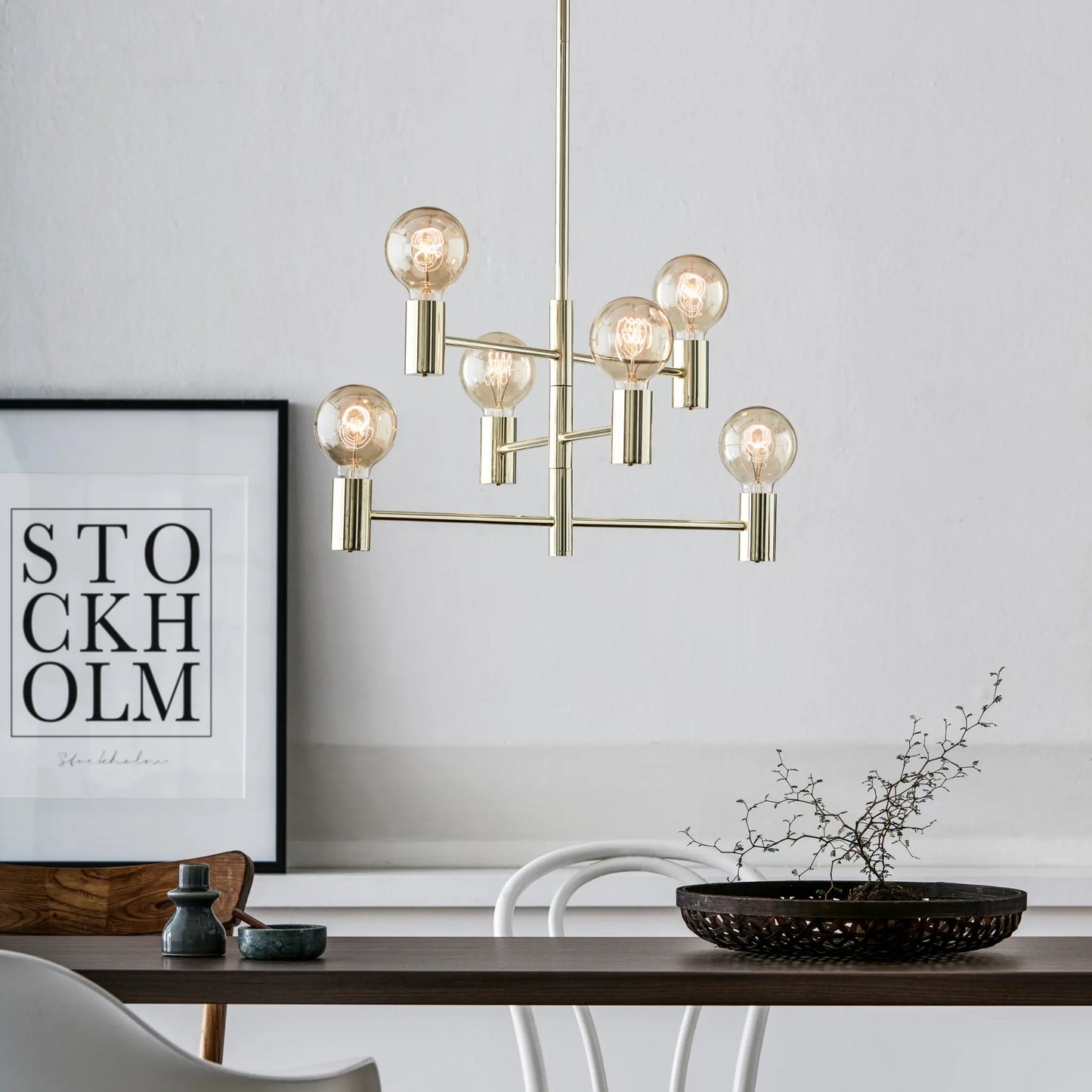 Markslöjd Capital Taklampa 6 l, Mässing