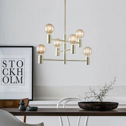 Markslöjd Capital Taklampa 6 l, Mässing