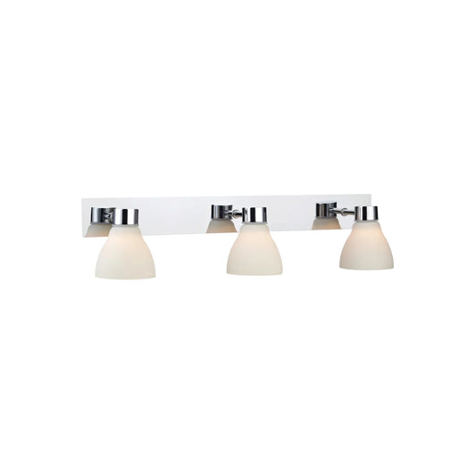 Markslöjd Cassis Vägglampa 3 l Ip44, Krom/Opal