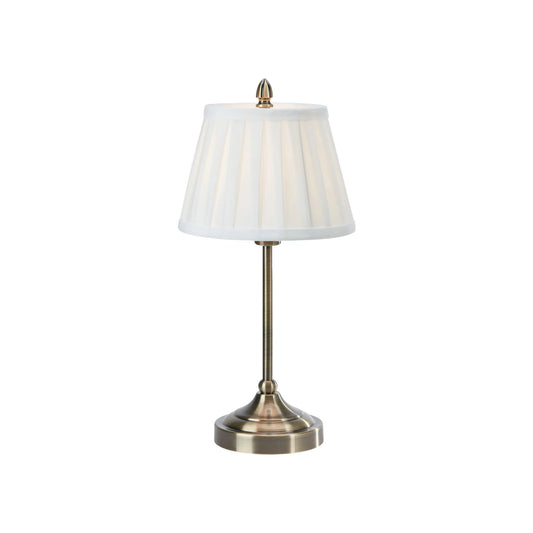 Markslöjd Oxford Bordslampa, Offwhite/Antik Mässing
