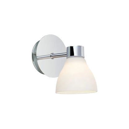 Markslöjd Cassis Vägglampa 1 l Ip44, Krom/Opal