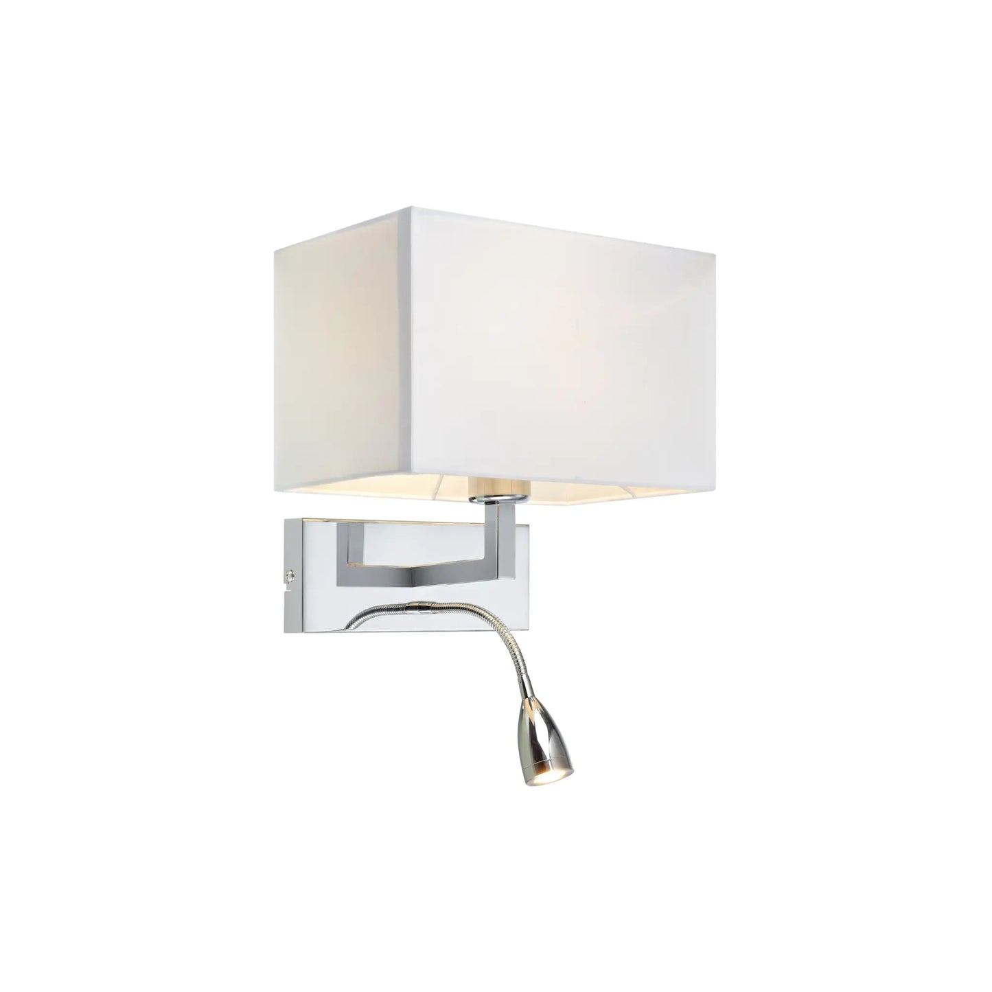 Markslöjd Savoy Vägglampa 2 l, Krom/Vit