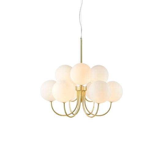 Markslöjd Bianco Taklampa 9 l, Guld/Vit