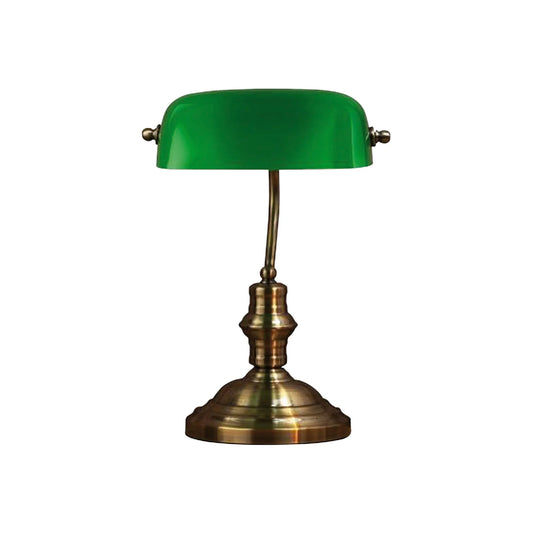 Markslöjd Bankers Bordslampa 42 cm 1 l, Oxid/Grön
