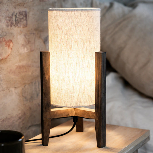 Markslöjd Eruca Bordslampa 1 l 34 cm, Betsad Brun/Beige