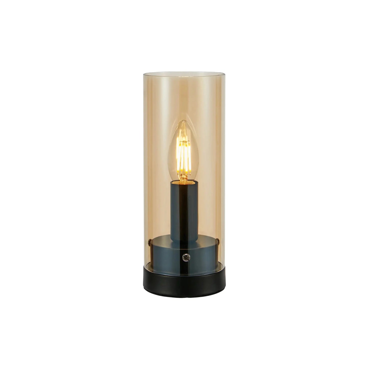 Markslöjd Post Bordslampa 9cm, Svart/Bärnsten