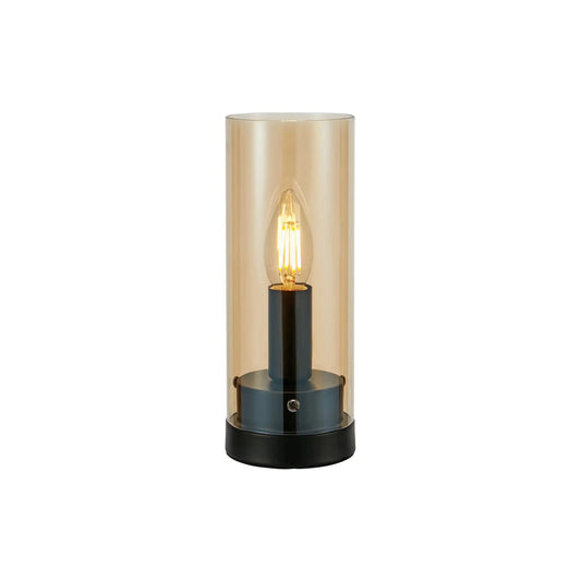Markslöjd Post Bordslampa 9cm, Svart/Bärnsten