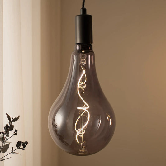 Markslöjd Pear-Lampa E27 4W Mjuk Led 168, Rökfärgad