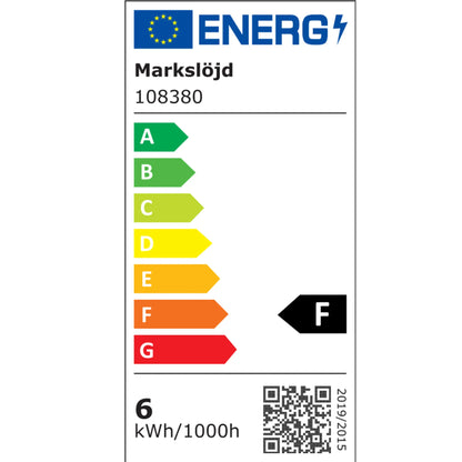 Markslöjd Neptunus Vägglampa 6W Led Ip44, Svart