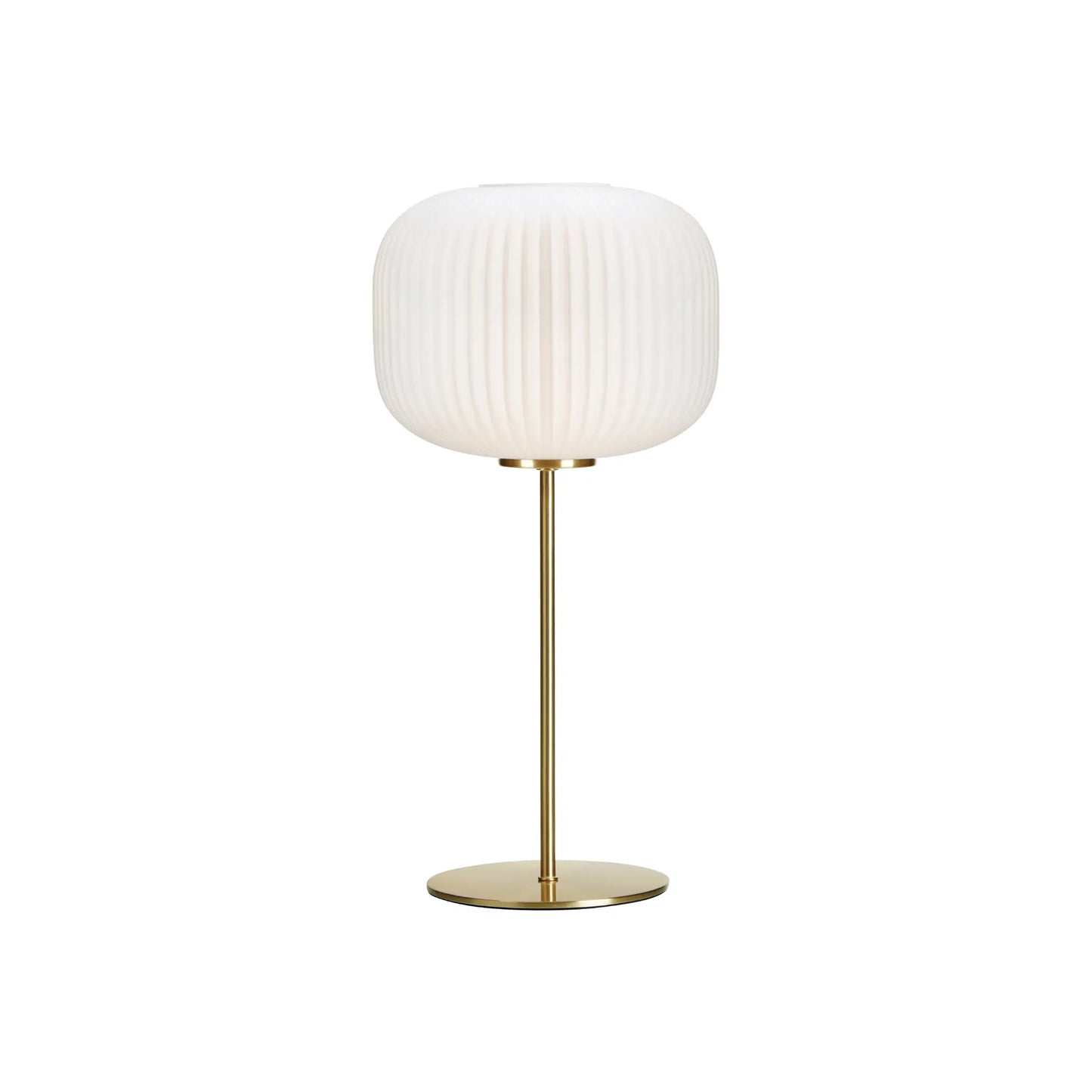 Markslöjd Sober Bordlampa 1 l Borstad, Mässing/Vit