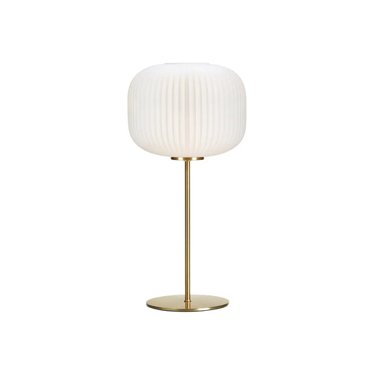 Markslöjd Sober Bordlampa 1 l Borstad, Mässing/Vit