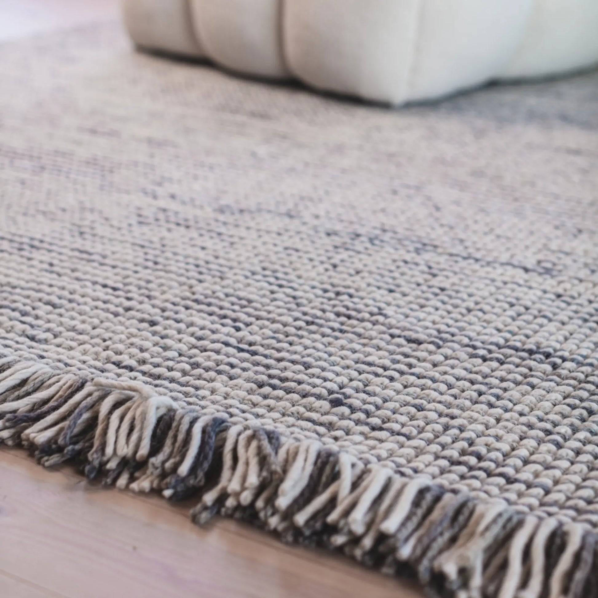 Mogihome, Willow Matta, Creme/Grå-Silvra Home