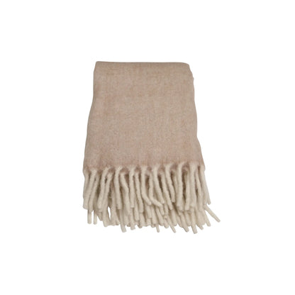 Mogihome, Morgan Pläd, Beige-Silvra Home
