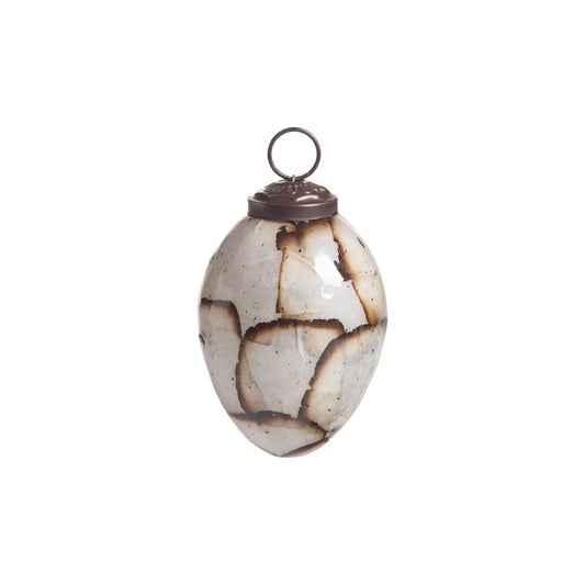 Mogihome, Zuri Julkulor Oval 4-p, Vit-Silvra Home