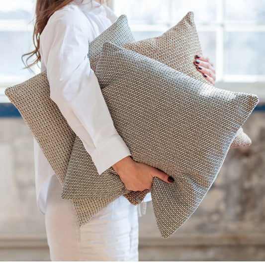 Mogihome, Domino Kuddfodral, Svart-Silvra Home