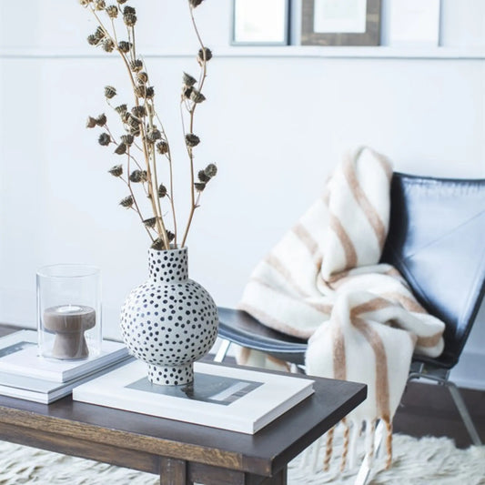 Mogihome, Morgan Duo Pläd, Creme/Kamel-Silvra Home