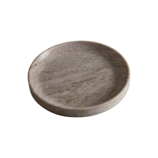 Mogihome, Marmor Fat Runt, Beige-Silvra Home