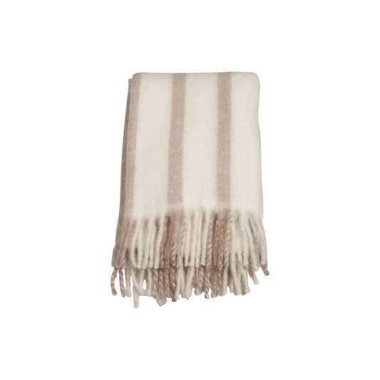 Mogihome, Morgan Pläd Duo, Beige-Silvra Home