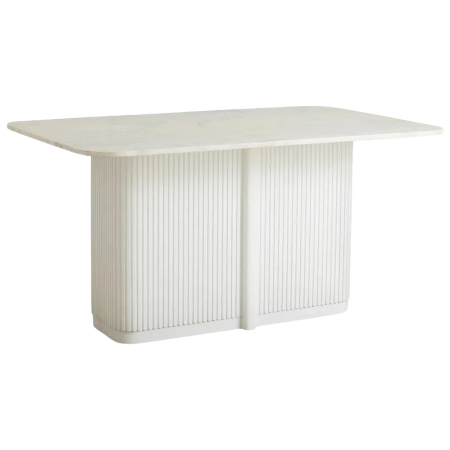 Nordal Eriso Matbord, Vit/Marmor