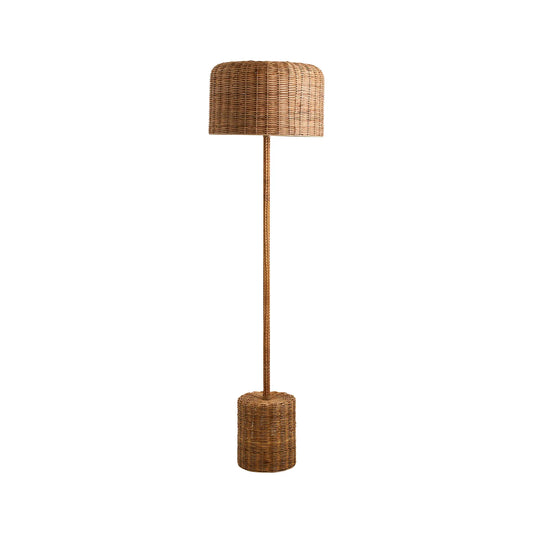 Nordal Cane Rattan Golvlampa, Natur