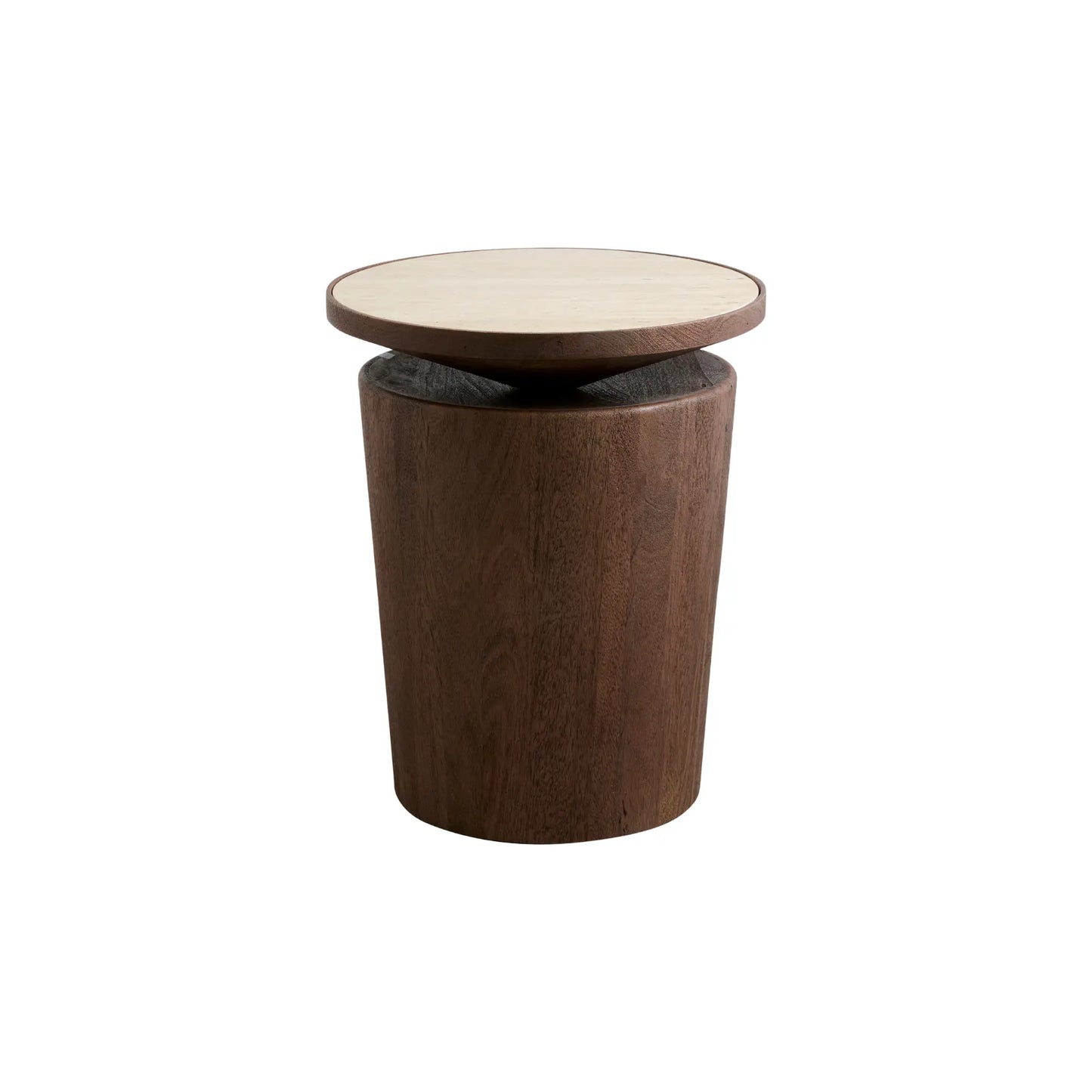 Nordal Kwando Sidobord med Travertine Skiva, Natur