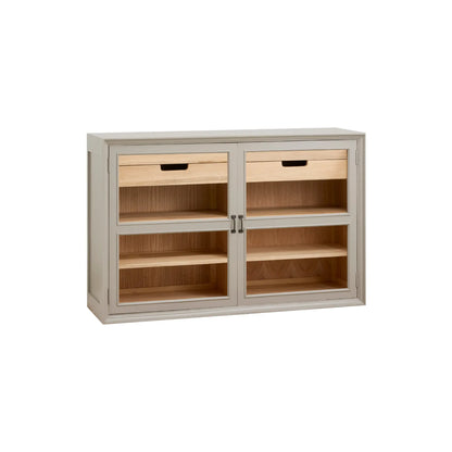Nordal Viva skåp 2 dörrar låg, grå