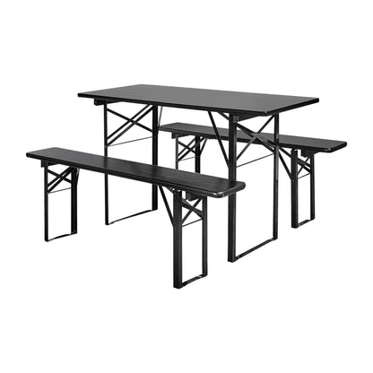 Nordal Bord/Bänk Set S, Svart