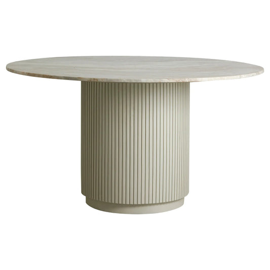 Nordal Erie Rund Matbord, Vit Marmor