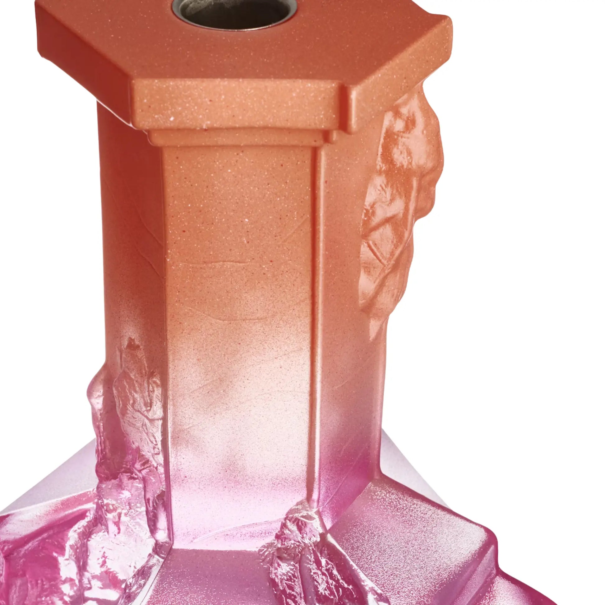 Kosta Boda, Rocky Baroque Ljusstake 17,5 cm, Spicy Rose-Silvra Home