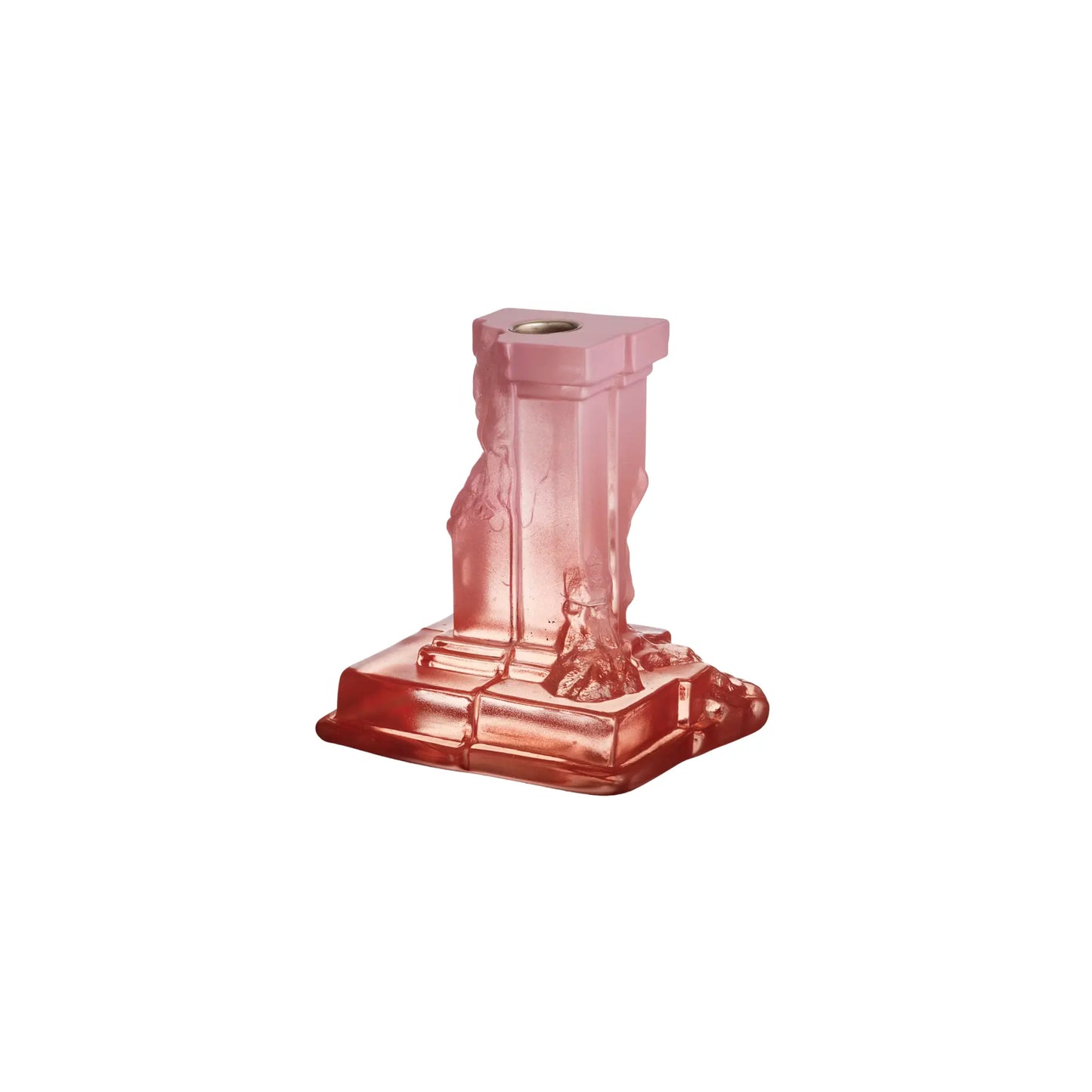Kosta Boda, Rocky Baroque Ljusstake 15 cm, Spicy Rose-Silvra Home