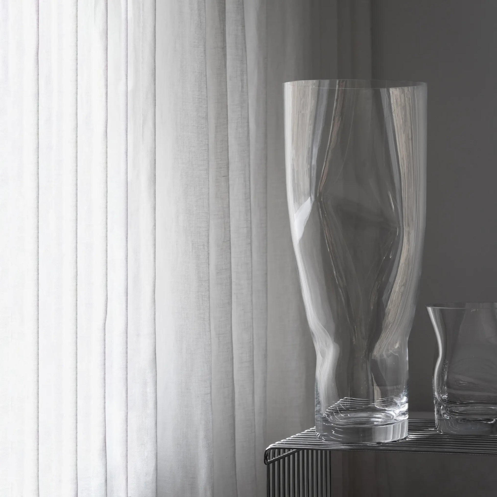 Orrefors, Squeeze Vas 50 cm, Klar-Silvra Home