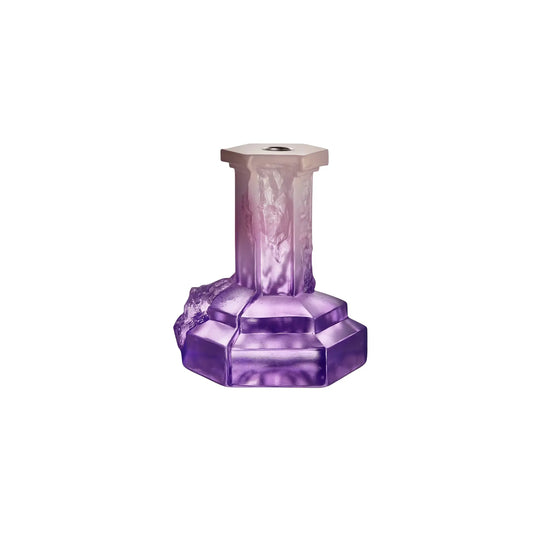 Kosta Boda, Rocky Baroque Ljusstake 17,5 cm, Lila Dis-Silvra Home