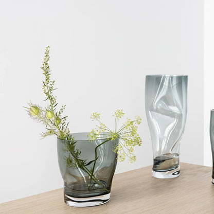 Orrefors, Squeeze Tulpanvas 18 cm, Blågrå-Silvra Home