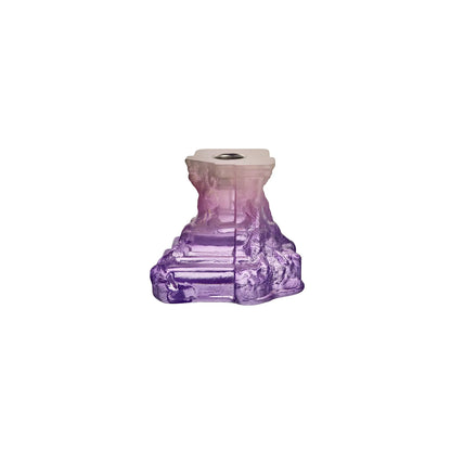 Kosta Boda, Rocky Baroque Ljusstake 9,5 cm, Lila Dis-Silvra Home