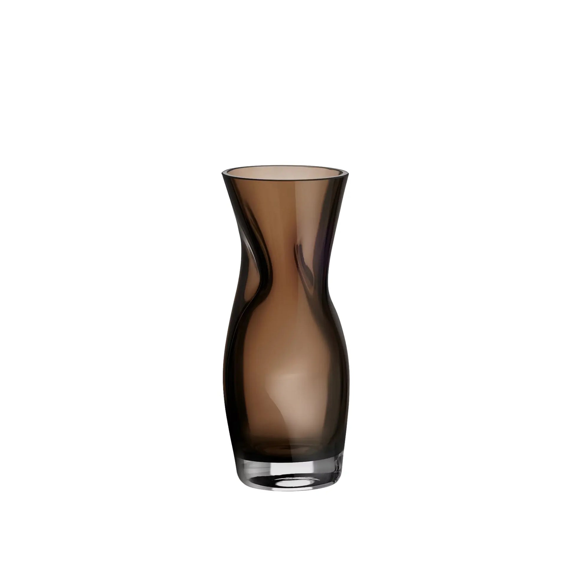 Orrefors, Squeeze Vas 23 cm, Rökbrun-Silvra Home