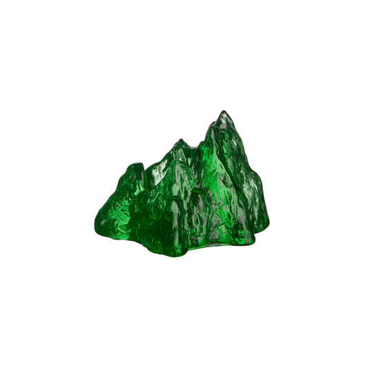 Kosta Boda, The Rock Ljuslykta 9,1 cm, Smaragd Grön-Silvra Home