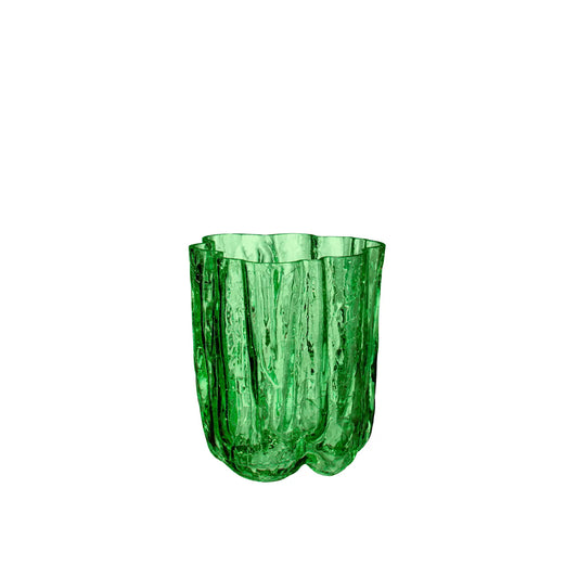 Kosta Boda, Crackle Vas 12,1 cm, Mörkgrön-Silvra Home