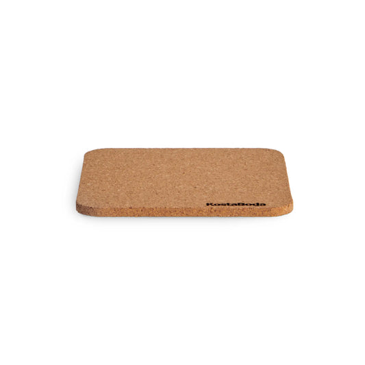 Kosta Boda, Viva Glasunderlägg 9,6x9,6 cm 4-Pack, Brun-Silvra Home