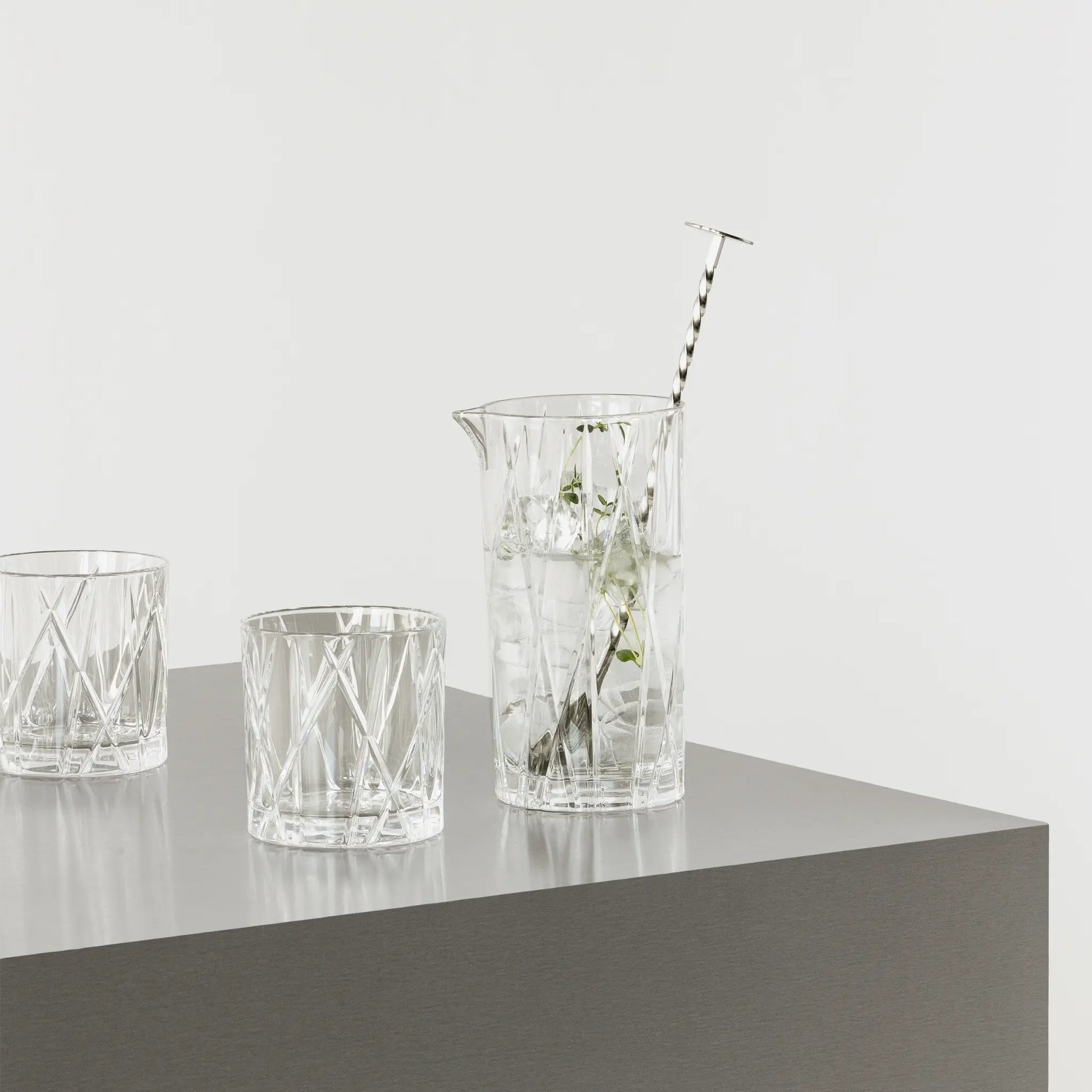 Orrefors, City Mixerglas Inkl. Sked 65 cl, Klar-Silvra Home