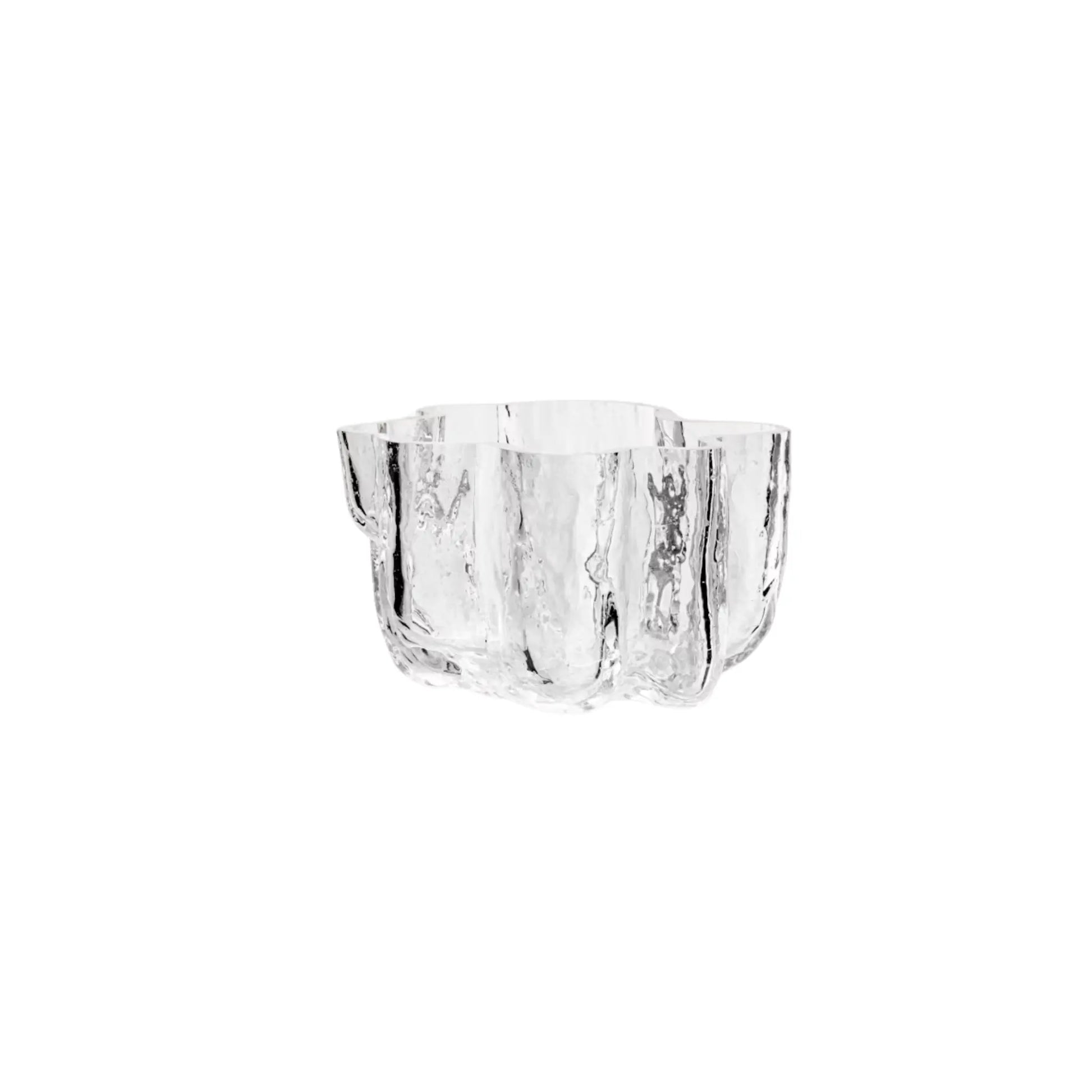 Kosta Boda, Crackle Ljuslykta 5.8 cm, Klar-Silvra Home