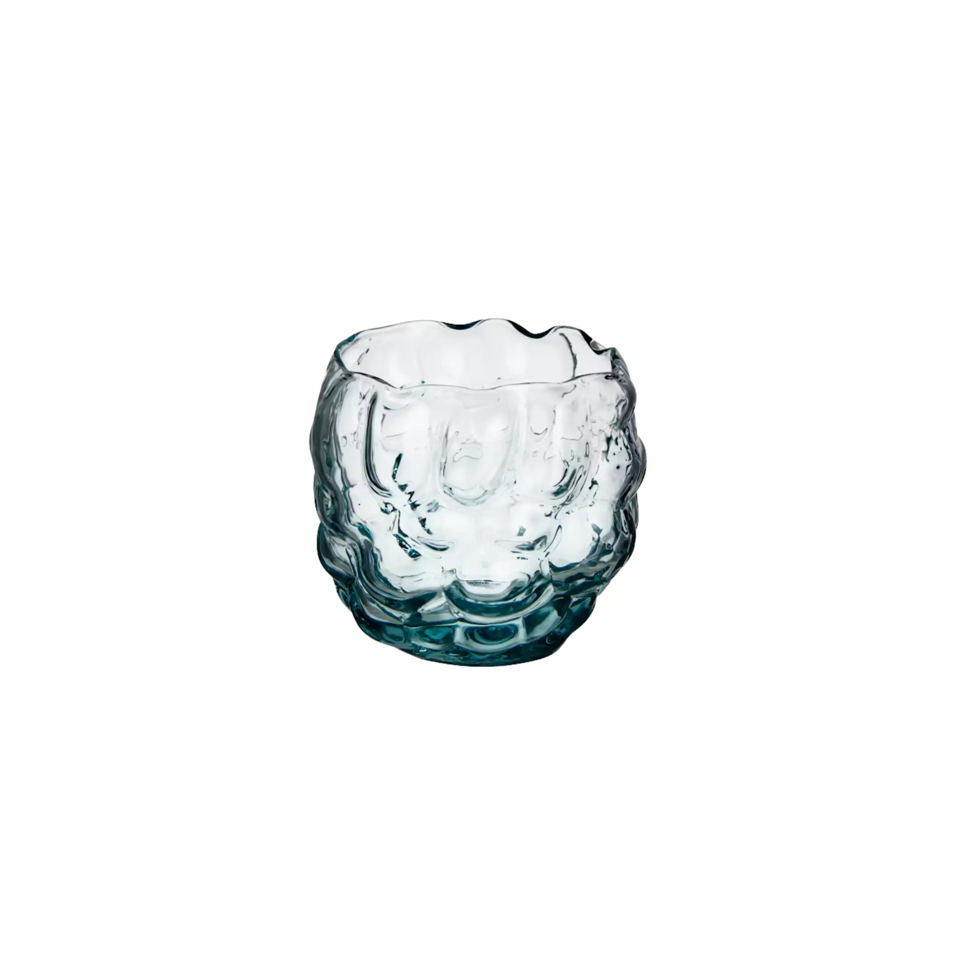 Kosta Boda, Moss Ljuslykta Circular 7,3 cm, Blå-Silvra Home