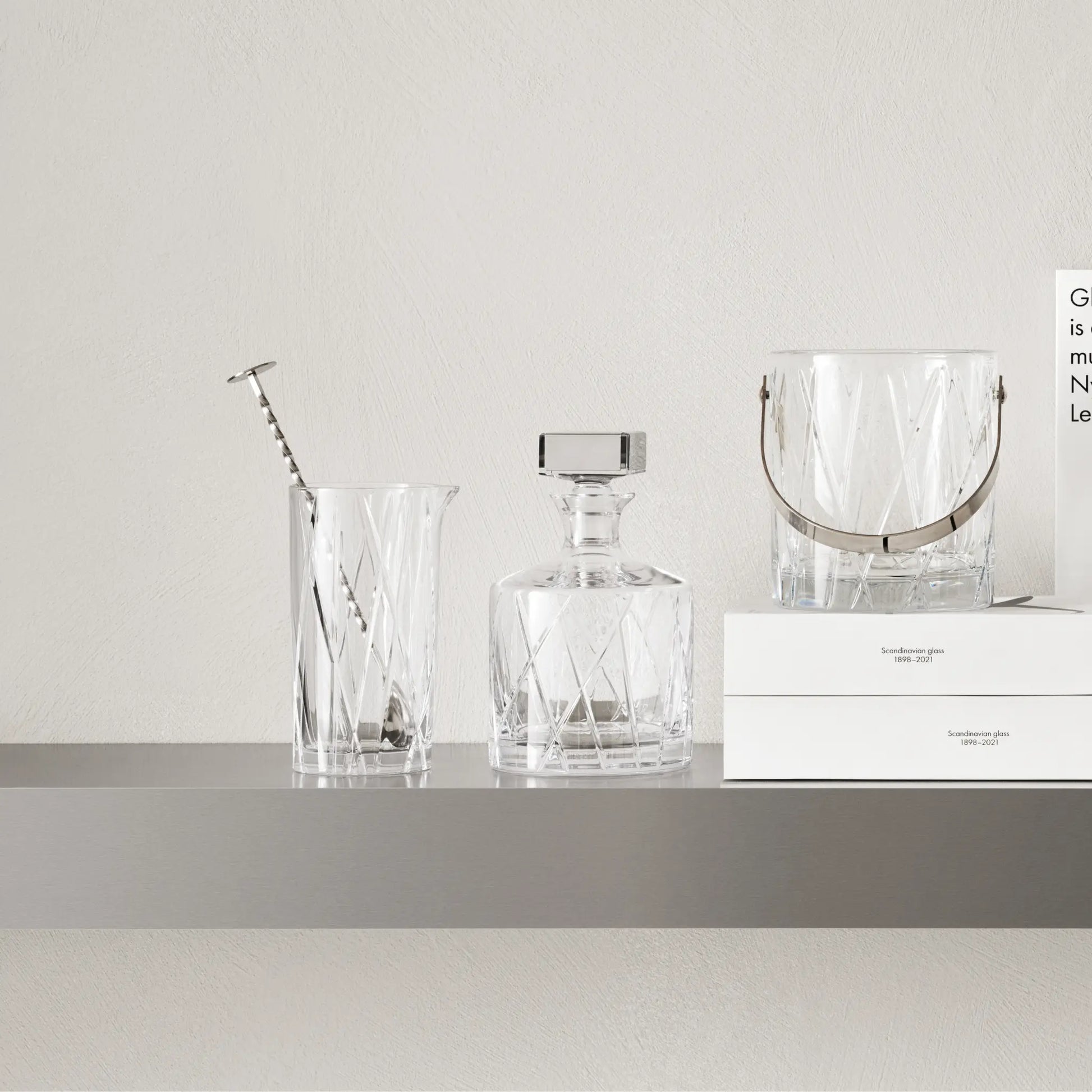 Orrefors, City Karaff 95 cl, Klar-Silvra Home