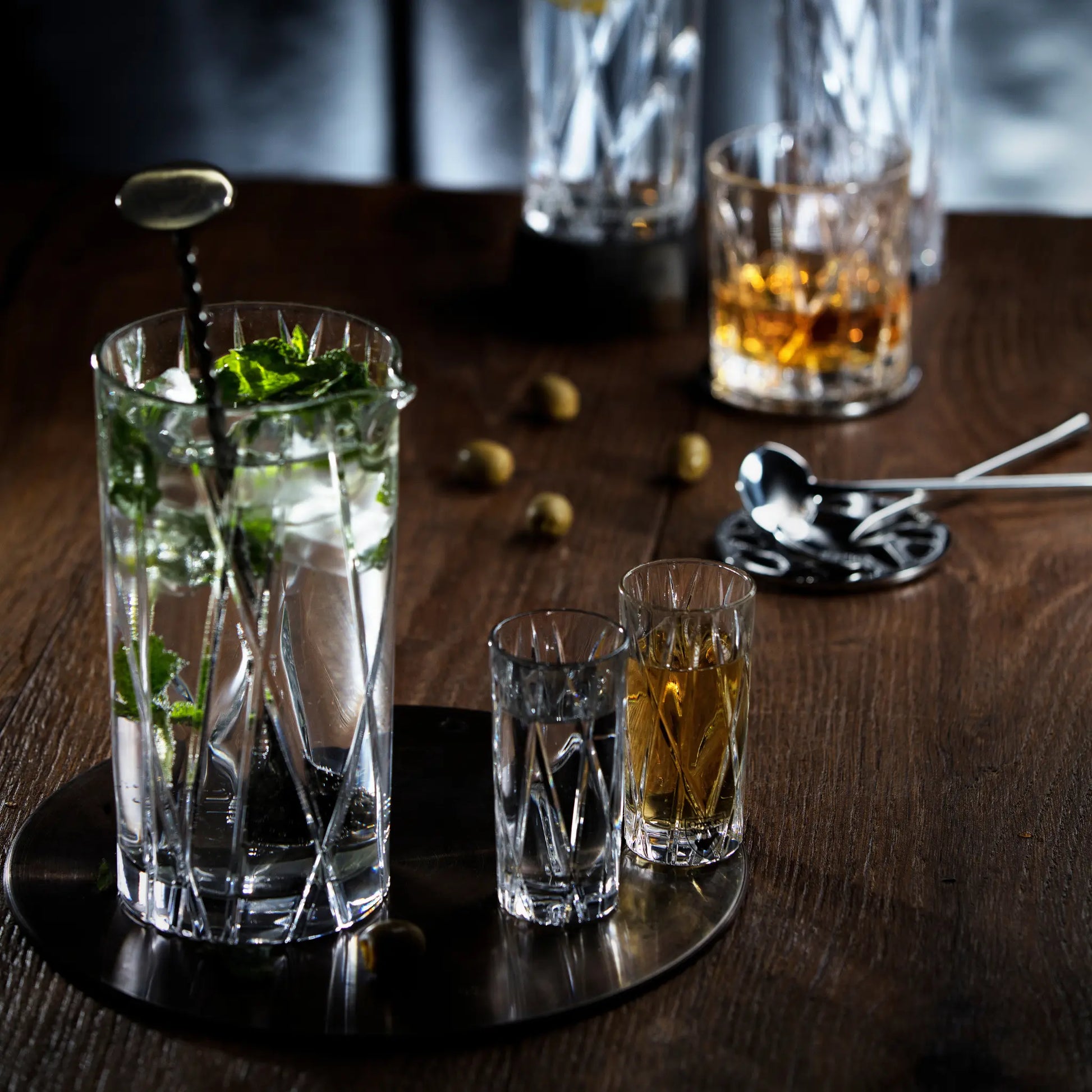 Orrefors, City Shotglas 5 cl 2-Pack, Klar-Silvra Home
