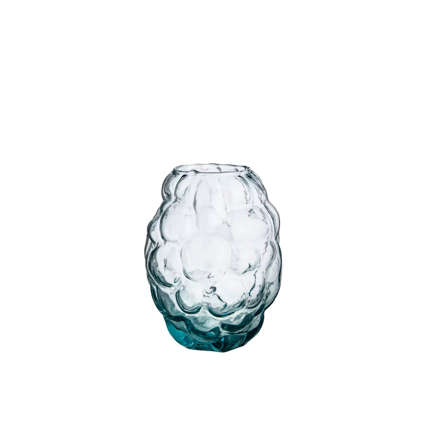 Kosta Boda, Moss Vas Circular 11,5 cm, Blå-Silvra Home