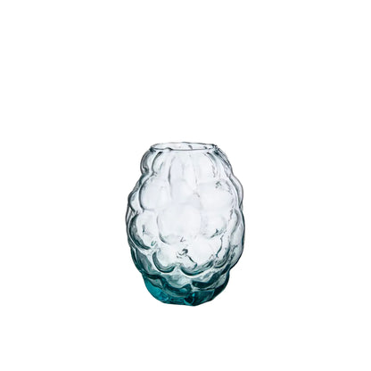Kosta Boda, Moss Vas Circular 11,5 cm, Blå-Silvra Home
